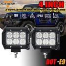 Auxbeam 4" Led Work Light Bar Driving Fog For Peterbilt Kenworth Freightliner. Fixed Price $35.99.