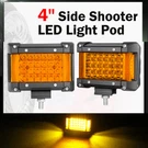 2X 4'' Led Light Bar Spot Flood Work Driving Fog Pod Offroad Side Shooter. Fixed Price $32.59.