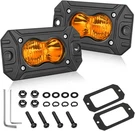 Amber Flush Mount Led Pods, Akd Part Cree Bumper Lights 40W Spot Flood. Fixed Price $43.26.
