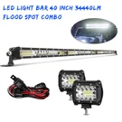 42INCH 2400W Led Light Bar Spot Flood COMBO+4" Pods For Off Road Truck Driving. Fixed Price $46.88.