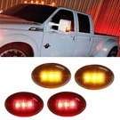 Ford F350 F-series 4PC Led Fender Bed Side Marker Lights Clear Lens (amber Red). Fixed Price $23.69.