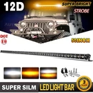 Roof 6D 50INCH White Amber 1800W Led Light Bar For Jeep Wrangler Jl Gladiator Jt. Fixed Price $96.19.