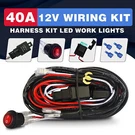 Waterproof 180W Led Light Bar Wiring Harness On-off Switch 40A Relay Fuse Kit. Fixed Price $15.90.