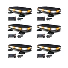 6 Set 14" Led Beacon Rooftop Strobe Light Bar Car Emergency Flash White Amber. Fixed Price $174.99.