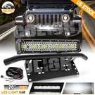 Front Bumper License Plate Mount BRACKET+20"INCH Led Light Bar COMBO+1 Lead Wire. Fixed Price $65.48.