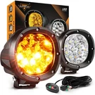 Led Lights Inch 90W Amber White 6 Modes Offroad Auxbeam P4 Round Pods Dual. Fixed Price $179.99.