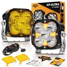 Auxbeam 5 Inch Led Driving Spot Pods Light Work Bar Off Road Amber Drl. Fixed Price $161.49.