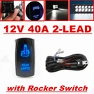 Work Light Bar Rear Toggle Rocker Switch +40A Relay Wiring Harness Kit 12V. Fixed Price $14.96.
