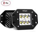 Nilight 2PCS Flush Mount Led Bar 4.8" 18 W For Jeep Bumper Rear Trucks Atv. Fixed Price $25.99.