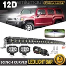 For 06-2010 Hummer H3 Upper Roof Curved 50" Led Light Bar +4"PODS+WIRE Combo Kit. Fixed Price $143.99.