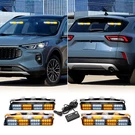 4X 14INCH 16 Led Emergency Warning Visor Mount Dash Strobe Light Bar White Amber. Fixed Price $59.69.