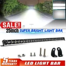 25"INCH Slim Led Light Bar Single Row Spot Flood Combo Work Truck Suv Atv 4WD. Fixed Price $35.99.