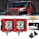 Auxbeam 3" Led Work Light Fog Pods & A-pillar Mount Bracket For Jeep Wrangler Jk. Fixed Price $67.99.