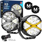 Mictuning 2PC 4 Inch Led Round Pods 270 Offroad Driving Ditch Lights IP68. Fixed Price $99.89.