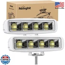 Nilight Marine Led Pods Navigation Lights 2PCS 72W White Flood Beam Ponton Boat. Fixed Price $41.99.