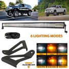 Auxbeam For Jeep Cherokee Xj 50" Curved Strobe Led Light Bar + Mounting Brackets. Fixed Price $168.99.