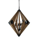 Cal Lighting Arezzo Chandelier, Wood, 40" FX-3679-9. Fixed Price $1160.00.
