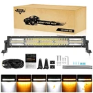 Auxbeam 22 Inch Led Bar, 120W 6 Modes Amber White Strobe Fog Lights, Ye.... Fixed Price $125.77.
