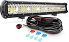 Nilight ZH409 Inch 420W Triple Row Flood Spot White + Wiring Harness. Fixed Price $74.99.