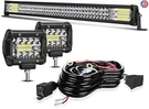 Led Light Bar Turbo Sii 32 Inch 405W Triple Row Spot Flood Combo Offroad. Fixed Price $107.02.