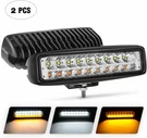 Nilight 2PCS Yellow White Led Work Bar 54W Fog Driving Lights For Jeep Suv. Fixed Price $42.99.