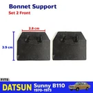 Bumper Hood Radiator Support Rubber Pair Fits Datsun 1200 Sunny B110 70-73 Ebgo. Fixed Price $45.01.