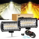 Auxbeam 7INCH 300W Amber Led Bar 6 Modes And White Lights Spot Fl.... Fixed Price $67.78.