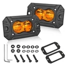 Amber Flush Mount Led Pods, Akd Part Cree Bumper 3",. Fixed Price $53.14.