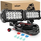 Nilight Led Bar Wiring Harness Kit 6.5 Inch 36W Spot Pods Off Road. Fixed Price $37.99.