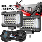 2X For Can-am Maverick X3 Rear 4" Led Bar Sidelights Spot Pods+rock Switch. Fixed Price $45.99.