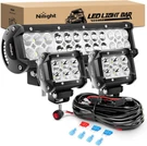Nilight 12 72W Spot Flood Combo Led Bar 2PCS Inch, White. Fixed Price $68.98.