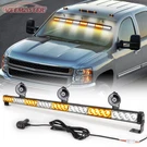 Led Emergency Strobe Light Bar Windshield Warning Traffic Advisor-amber White. Fixed Price $46.26.