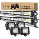 Ligbt 2PCS 21 204W Slim Led Light Bar 4PCS Pods 4INCH 60W Spot Flood.... Fixed Price $107.88.