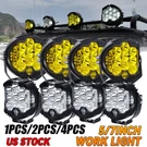 Round Led Work Light Bar Spot & Flood Pods Suv Driving Truck Off Road Fog Lamps. Fixed Price $99.98.