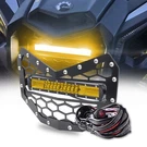 Chelhead Black Steel Grille With 11 Inch Yellow Slim Led Light Bar Combo Beam.... Fixed Price $109.04.