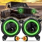 9'' Green Halo Led Headlight Fog Combo For Jeep Wrangler Jl Gladiator Jt 18+. Fixed Price $139.99.