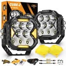 Auxbeam 4" 112W Combo Led Work Light Pods White Drl Amber Turn Signal For Nissan. Fixed Price $144.49.