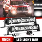 Slim 2PCS 7INCH Led Lights Bar Single Row Spot Beam Bumper For Offroad Suv Truck. Fixed Price $35.68.