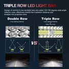 Dakride 22" Led Light Bar Triple Row 390W - Black. Fixed Price $32.38.