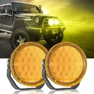 Auxbeam 7" Inch 240W Led Light Bar Driving Fog Pods + Amber Cover For Jeep Truck. Fixed Price $152.99.