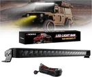 4WDKING 22 Dual-color Slim Led Light Inch, White & Yellow/gold. Fixed Price $135.97.