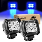 Nilight 4" Led Pod Blue Spot Driving Fog 2PCS 18W Off Road. Fixed Price $35.75.
