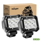 Nilight 18W Led Pod Lights 2PC Flood Off Road Driving Fog. Fixed Price $34.80.