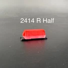 1/24 25 Red Half Code 3 MX7000 Lightbar W/ Internal Lens Police Sheriff Fire. Fixed Price $9.99.