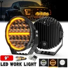 9INCH Round Led Driving Work Light Fog Lamp Dual Color Drl Truck Offroad Utv Suv. Fixed Price $135.38.