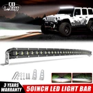 For 18-24 Jeep Wrangler Jl Curved Slim 50" Inch Led Light Bar Spot Flood 6D IP68. Fixed Price $130.99.