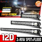 Braveway 7/14/20/26/32" Led Work Light Bar Dual Row Spot Flood For Suv 4WD Atv. Fixed Price $18.59.