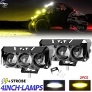 Pair 4" Inch Led Work Light Bar Spot Pods Driving Fog Offroad Utv 4WD Motorcycle. Fixed Price $39.17.