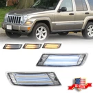 Clear Front Bumper Switchback Led Paking Signal Light For 2005-2007 Jeep Liberty. Fixed Price $79.99.