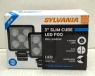 Sylvania 3" Slim Cube Led 950 Lumens 2 Pods Osram Compact New. Fixed Price $29.50.
